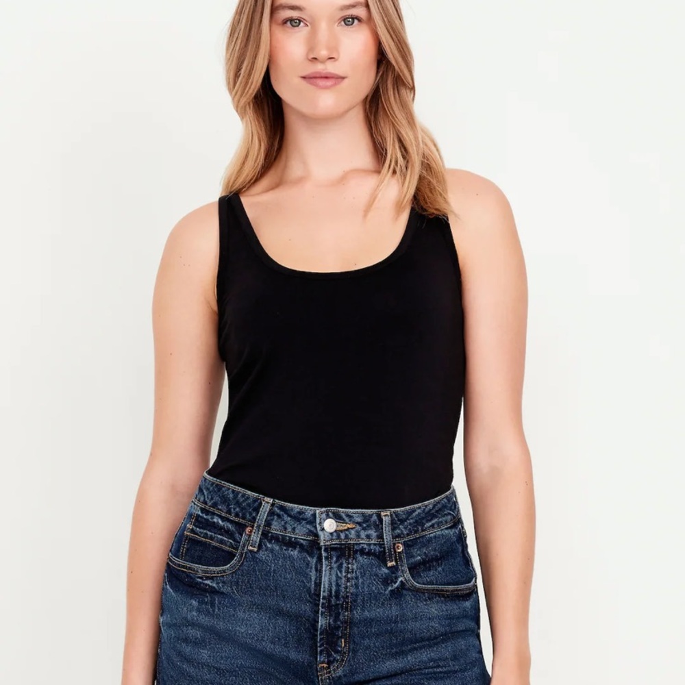 TWO Old Navy Black Tank Tops (2!)